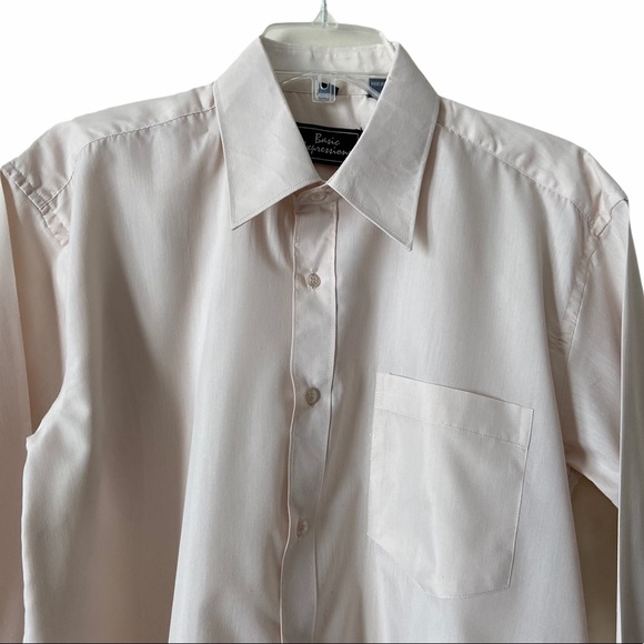 Basic Expressions Men’s Dress Shirt, 15 - 15 1/2 - Picture 2 of 4